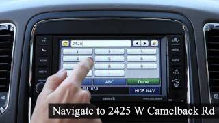 How to use the Garmin GPS in 2011 Chrysler Jeep Dodge & Ram Vehicles.