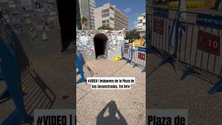 Imágenes de la Plaza de los Secuestrados, Tel Aviv #video