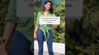 Get Palak Tiwari's front tie top from Nykaa Fashion 💗😻 #shorts