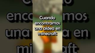 Cuando encontramos una aldea #shorts #minecraft