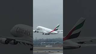 Emirates A380 Takeoff # #aviation #emirates