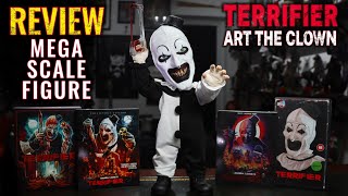 ART THE CLOWN MEGA SCALE TERRIFIER FIGURE. MDS / MEZCO REVIEW