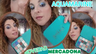 NOVEDAD💋 Nueva Paleta de asombras Aquamarine Mercadona💋