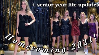 GRWM for HOCO 2021 as i talk about SENIOR YEAR! (college applications, working through stress)