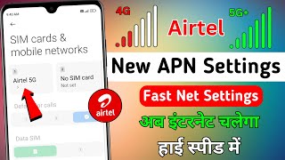 Airtel APN Settings | Airtel Network Problem Solution 110% | Airtel Internet Speed Kaise Badhaye