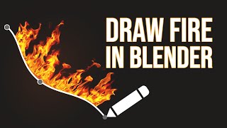 Geometry Nodes Tutorial: Draw Fire In Blender!