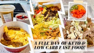 FULL DAY OF FAST FOOD KETO & LOW CARB OPTIONS! | CHICK-FIL-A, TACO BELL & GYROS!