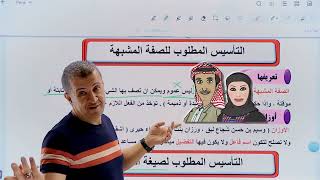 تأسيس أسلوب الشرط والصفة المشهبة وصيغة المبالغة