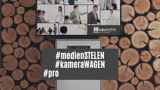 infoWERK Medienstelen | Audiotechnik | Kamerawagen