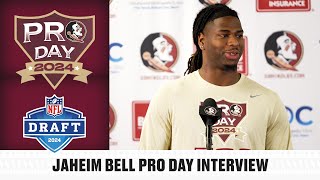 FSU Football |  JAHEIM BELL 2024 FSU Pro Day Interview | NFL Draft