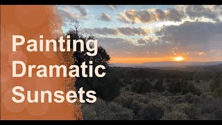 How to paint sunsets - oil painting demonstration