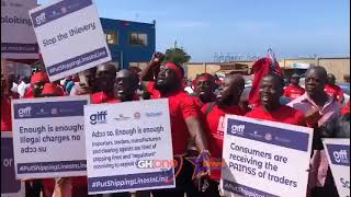 Ghana Institute Of Freight Forwarders & Others Protest