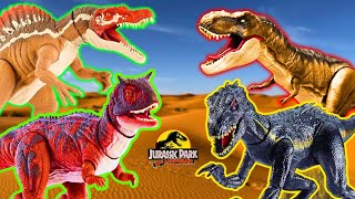 Huge Jurassic World Collection: T-REX, Indominus Rex, Triceratops, Giant Spinosaurus & More!