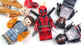 LEGO Deadpool & Wolverine Lady Deadpool | Human Torch | Cassandra Nova Blade Unofficial Minifigures