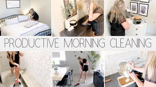 PRODUCTIVE MORNING ☀️ CLEAN WITH ME 2022 || SPEED CLEANING MOTIVATION 2022 || SIMPLY DESIGNED