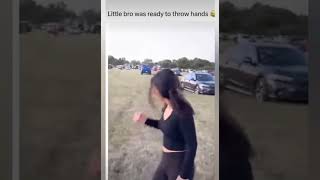 Lil bro was ready to fight #shorts #trending #memes #funny #viral