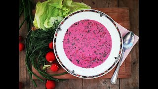 СВЕКОЛЬНИК! ЛЕТНИЙ СУП! РЕЦЕПТ ЗА 1 МИНУТУ! // BEETROOT SOUP! 1 MINUTE RECIPE