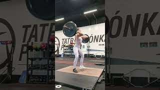 55 kg power clean triple PR