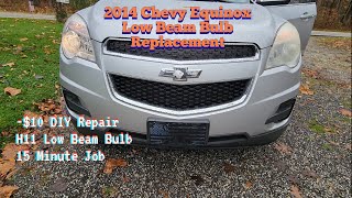 Car Care : Chevy Equinox (2014) Headlight Bulb Replacement (Without Having To Drop The Bumper)