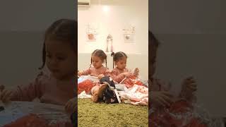 The Cute Twins👭 was Unboxing Amazing💕😍 #foryou #funnyvideos #comedyvideos  #shorts #funny #short