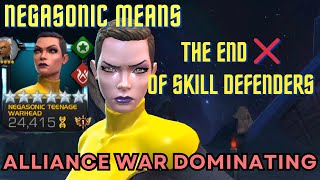 The End of Skill Defenders When You Have Negasonic | Alliance War Gameplay