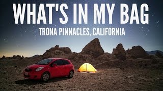 What's In My Camera Bag -  Trona Pinnacles