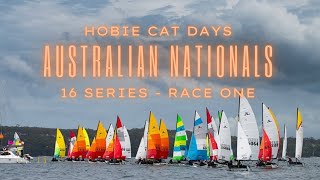 The 50th Hobie 16 Australian National Championships ( Race 1 GoPro  Headcam ) - HOBIE CAT DAYS