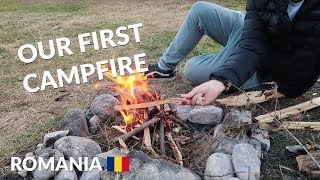 Making our FIRST EVER campfire | Van life in Europe