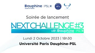 Next Challenge with Dauphine – PSL : ÉDITION #3