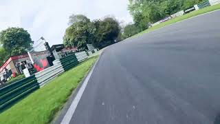 BSSO Cadwell park 13/14th May 23. Wilkinson Racing Gilera Runner 180.4th super race.