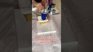 Trying Pendulum Painting Acrylic Art- Take One