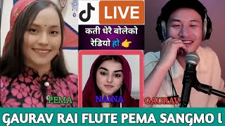 म सँग बोल्दा गौरभ मेरै हो: पेमा - gaurav rai and pema sangmo tiktok live ! #pemasangmo