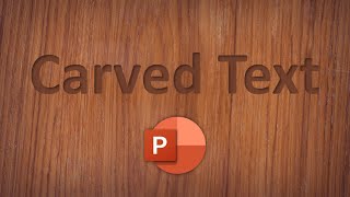 How to Make a Carved Text in PowerPoint PowerPoint Tutorial