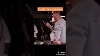 Cristiano Ronaldo meets Lewis Hamilton