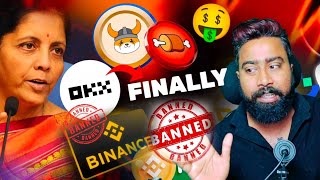 😭FINALLY BANNED IN INDIA 🚨 BINANCE , OKX 👉FLOKI INU 💥 BONE || PEPE , CRYPTO NEWS 🎯