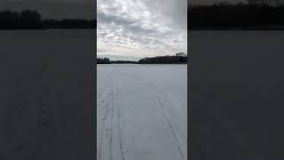 Walking on  a Frozen Lake #short