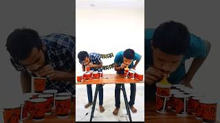 CUP STACKING CHALLENGE 😂