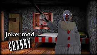 الجدة جراني مود المهرج المجنون شي مو طبيعي 🤡😰 Granny joker mod gameplay horror