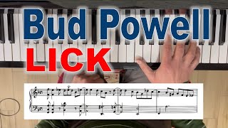 Bud Powel Piano Lick  - Pianoforte Bebop Jazz Tutorial