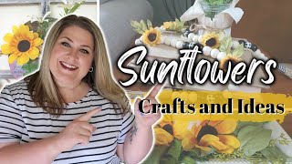 Summer to Fall Dollar Tree DIY Crafts! Genius Ideas for Your Home Decor! Decorating with Sunflowers!