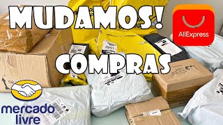 MUDAMOS! CASA NOVA, COMPRAS NOVAS AliExpress, Mercado Livre... Produção SURTOU!