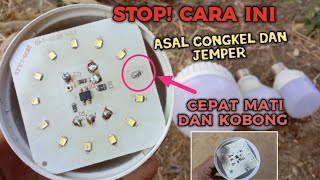 jangan lakukan ini ketika servis lampu LED rusak