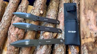 Kabar Knife Throwing Set Quick Review!