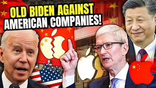 Apple’s CEO In Shock As Biden Crushed Apple's Tech Empire With Sanctions To Limit China!