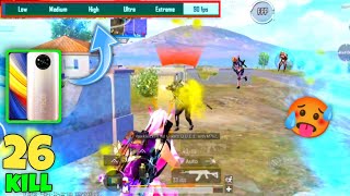 26 KILLS! 90 FPS BEST MIRROR WORLD GAMEPLAY XIAOMI POCO X3 PRO🥵🙏🏻  | PUBG MOBILE