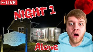 LIVE 🔴 3 Days ALONE in haunted house!!