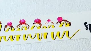 Handlettering Banana Split!