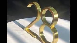 Brass-Gold House Numbers  #homeimprovement #addressnumber #diy #winfinitybrands