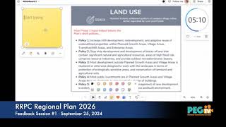 Rutland Regional Planning Commission Plan 2026 - Feedback Session #1 - September 25, 2024