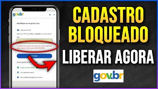 O CADASTRO DO USUÁRIO FOI BLOQUEADO. Aprenda a Desbloquear a conta Gov.br (Rápido e Fácil)